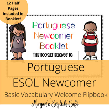 Preview of Portuguese ESOL Newcomer Basic Vocabulary Welcome Flipbook