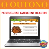 Portuguese Emergent Readers BOOM CARDS: O Outono (Portugue