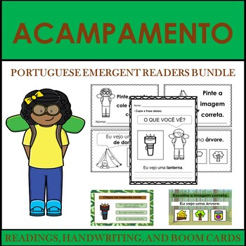 Preview of Portuguese Emergent Readers: O ACAMPAMENTO BUNDLE