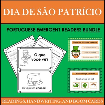 Preview of Portuguese Emergent Readers: St. Patrick's Day BUNDLE (DIA DE SÃO PATRÍCIO)