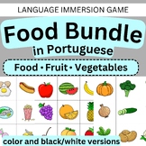Portuguese Food Bundle includes 6 Game Card Decks and 2 Bingos
