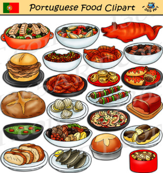 Preview of Portuguese Food Clipart