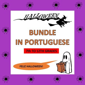 Preview of Portuguese Halloween BUNDLE: O Dia das Bruxas (7th to 12th)