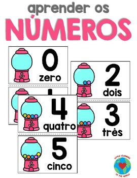 Preview of Portuguese Numbers 0-10 FREEBIE