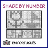 Portuguese Numbers Practice - Shade by Number