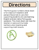 Portuguese Numbers cheat sheet