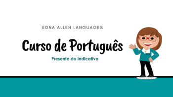Preview of Portuguese Present TensePresente do Indicativo PPT editável