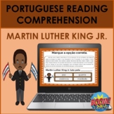 Portuguese Reading Comprehension BOOM CARDS: Martin Luther
