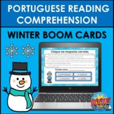 Portuguese Reading Comprehension BOOM CARDS: PORTUGUESE WI
