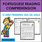 Portuguese Reading Comprehension: Primeiro Dia de Aula/Bac
