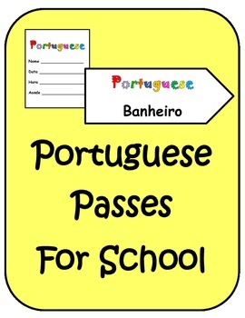 Preview of Portuguese School Hall and Classroom Passes