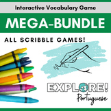 Portuguese Scribble! EDITABLE Vocabulary Game Bundle