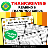 Portuguese Thanksgiving Reading & Thank You Cards - Ação d