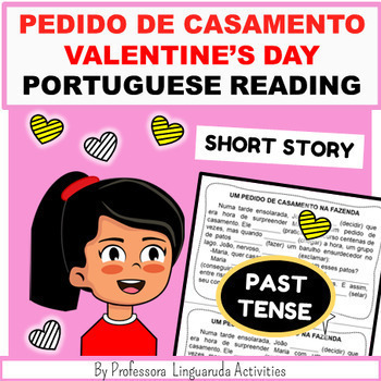 Preview of Portuguese Valentine's Day - Atividade de Português - Short Story Marry me?