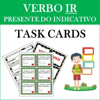 Preview of Portuguese Verb IR no Presente do Indicativo TASK CARDS AND GAMES