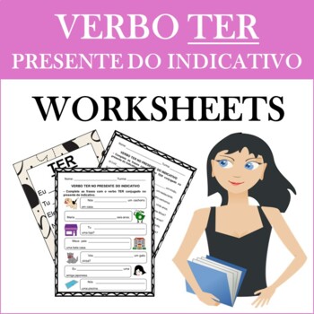 Preview of Portuguese Verb TER no Presente do Indicativo ACTIVITIES/WORKSHEETS