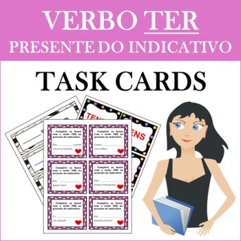 Preview of Portuguese Verb TER no Presente do Indicativo TASK CARDS AND GAMES