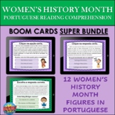 Portuguese Women's History Reading Comprehension BOOM CARD
