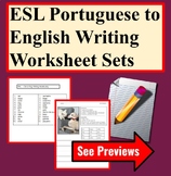 Portuguese to English ESL Writing Worksheets-Writing-Pictu