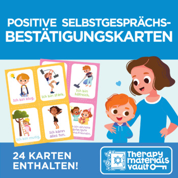 Preview of Posve Selbgesprächs- Beägungskarten (Positive Self Talk Affirmation Cards)
