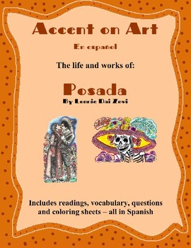 Preview of Posada- Accent on Art, Spanish Art Packets for the Spanish Classroom