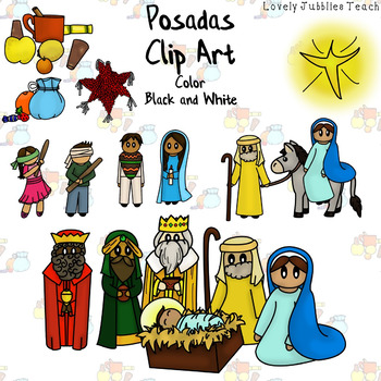 Posadas Themed Clip Art by Lovely Jubblies Teach | TPT