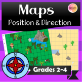 3rd Grade Position & Direction Maps Worksheets