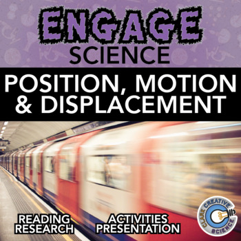Preview of Position, Motion & Displacement Resources - Reading, Activities, Notes & Slides