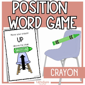 Preview of Position Word Game Crayons | LOW PREP