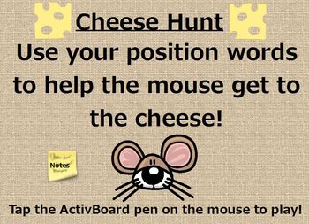 Preview of Position Word Game - Get the Cheese!