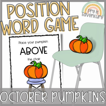Preview of Position Word Games | Halloween Pumpkins