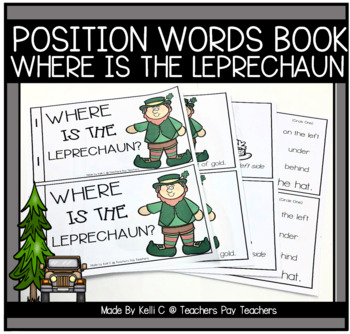 Preview of Position Words Books for St. Patrick’s Day    Leprechaun   Spring