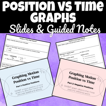 Preview of Position vs Time Graph Presentation and Guided Notes