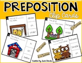 Positional, Directional, Prepositional Word Clip Cards