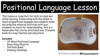 Preview of Positional Language Lesson