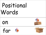 Positional Vocabulary Cards English