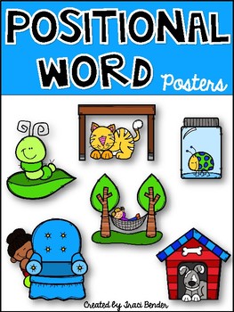 Preview of Positional/Directional Word Posters {Teaching Prepositions}