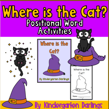 Preview of Positional Word Printable Activities and Emergent Readers for Kindergarten