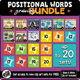 Positional Word Seasonal Themed UP TO 20 Clip Art Sets GRO