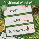 Positional Word Wall | Nature Positional Words | Nature Wo