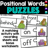 Positional Words Puzzles and Worksheets for Kindergarten