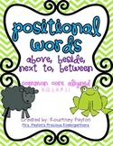 Positional Words (Above, Beside, Next To, Between) Common Core