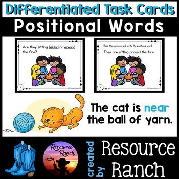Preview of Positional Words Activities with Assessments 
