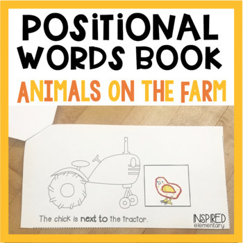 Preview of Positional Words Books: Animals on the Farm