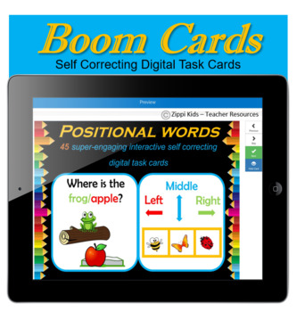 Positional Words | Directional Words - 45 Boom Cards | TpT