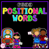 Positional Words Flash Cards {FREE}