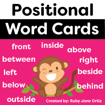 Preview of Positional Words Freebie