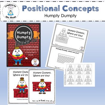 Preview of Positional Words - Humpty Dumpty, Where Are You?