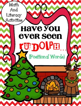 Preview of Positional Words:  Christmas Math and Literacy Activities