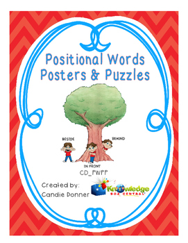 Preview of Positional Words Posters & Puzzles